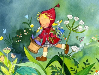 Little Red Riding Hood — illustration by Pilar Campos